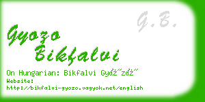 gyozo bikfalvi business card